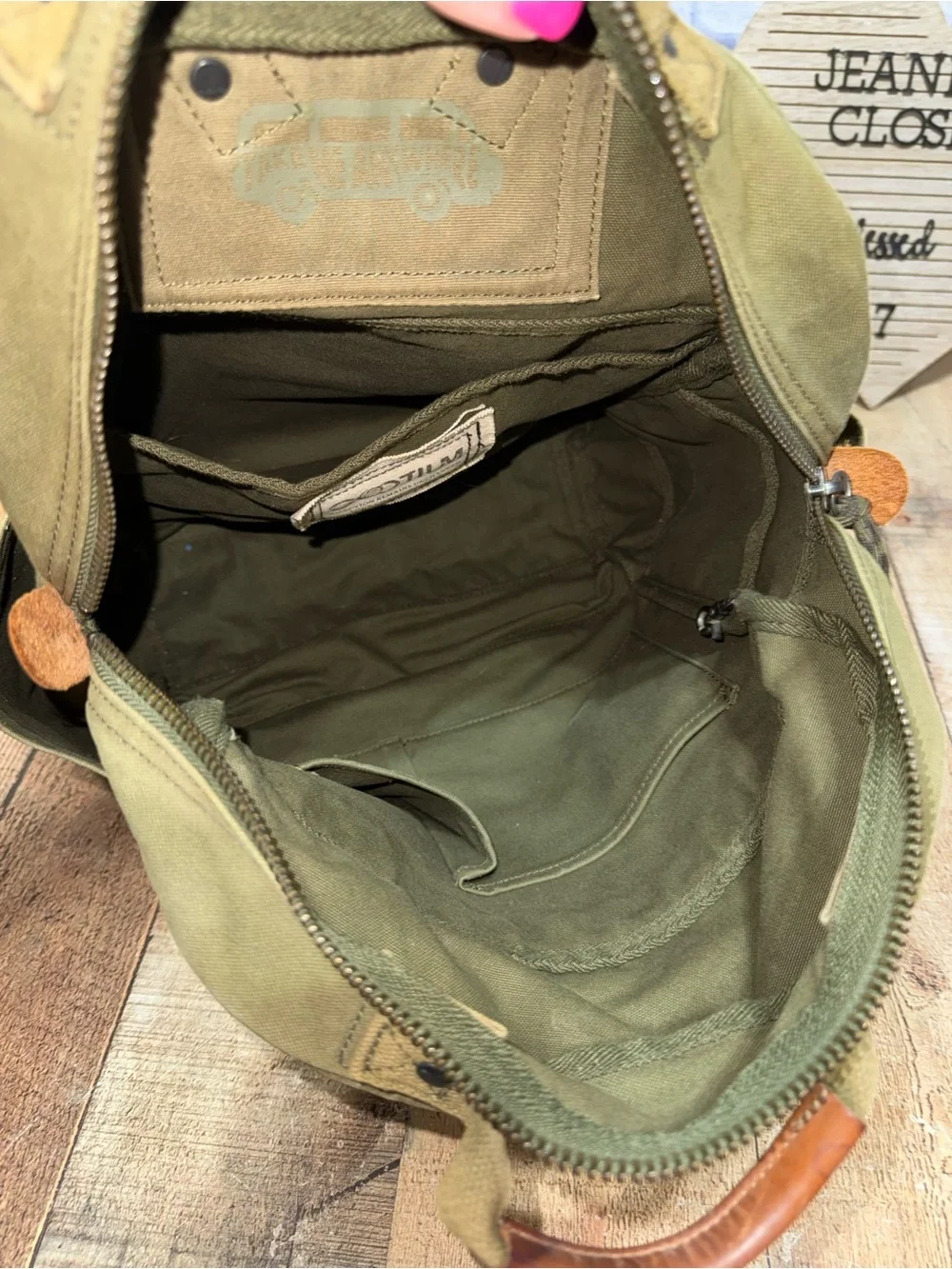 Gootium Backpack Army Green  The Gootium Canvas Backpack in Army Green